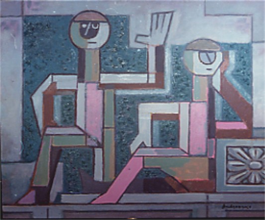 Image - Mykhailo Andriienko-Nechytailo: People (1962).